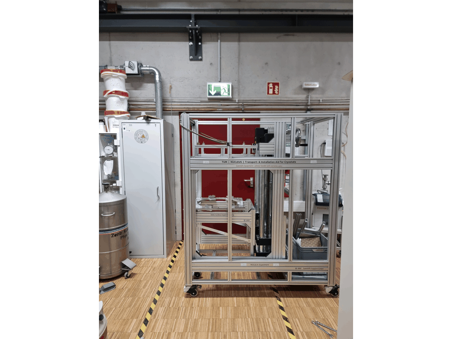 Bewegungssequenz der horizontal und vertikal beweglichen TINA-Hebeeinheit
